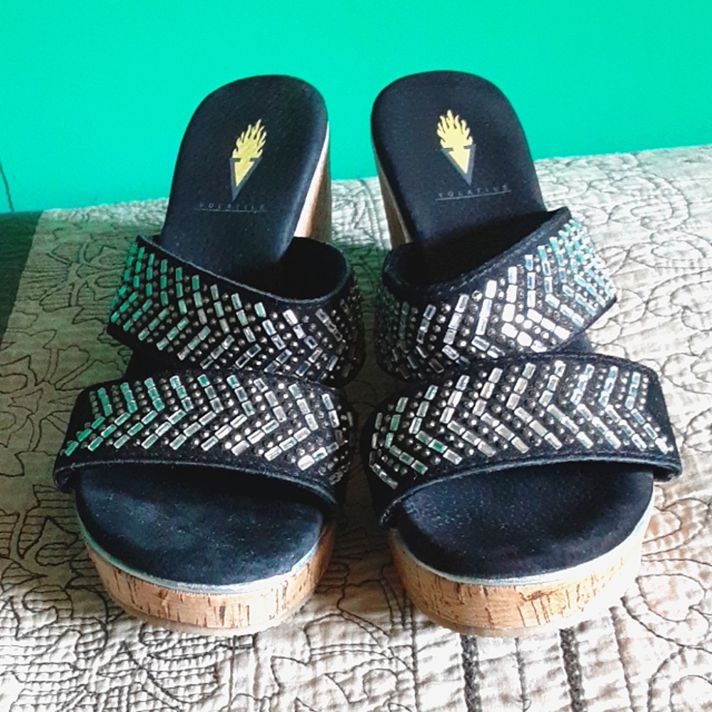 Volatile Rhinestone Wedges